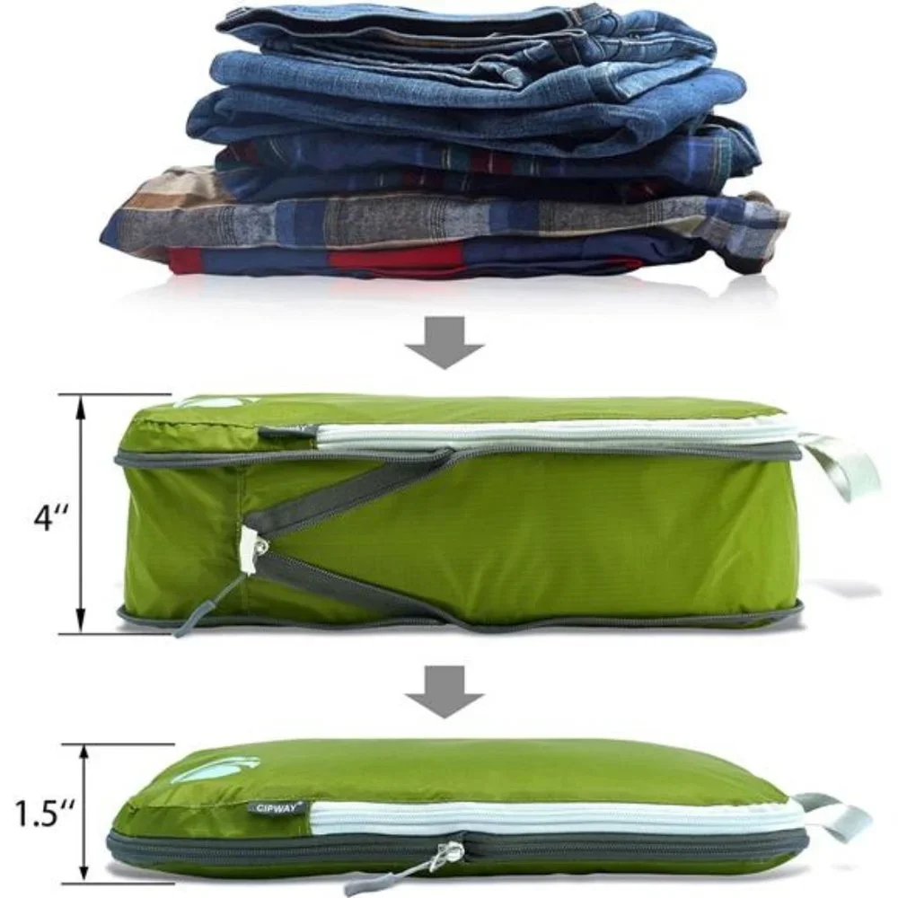 Compression Packing Cubes Set, Ultralight Expandable Travel Packing Organizers